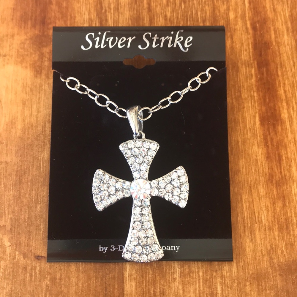Crystal cross necklace